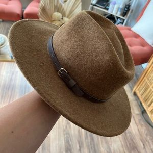 Brown Hat with Belt